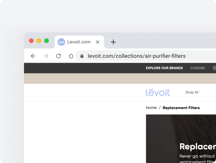 Buy only from Levoit.com or the VeSync Store