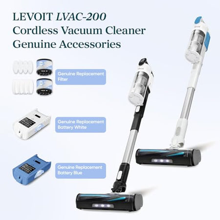 Levoit LVAC-200 Cordless Vacuum Replacement Battery (Blue) - Levoit