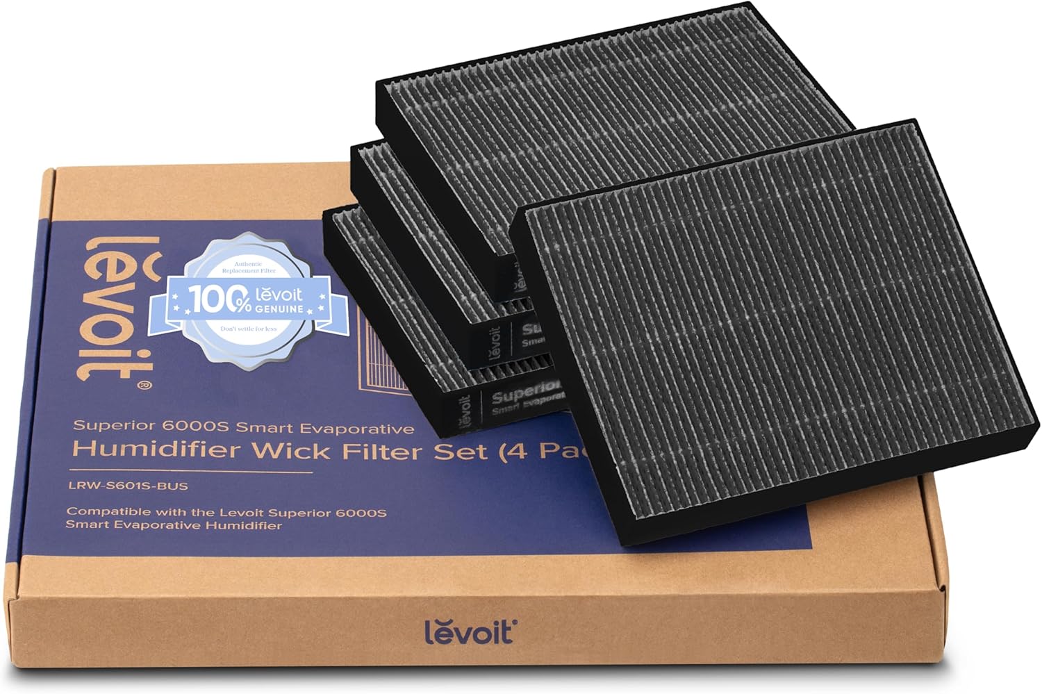 Levoit Superior 6000S Smart Evaporative Humidifier Replacement Filters (4 - Pack) - Levoit