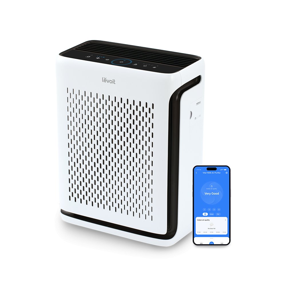 Levoit Vital 100S-P Smart Air Purifier-HEPA During Sleep Mode