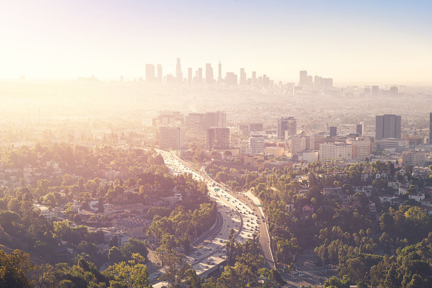 Smog over a city