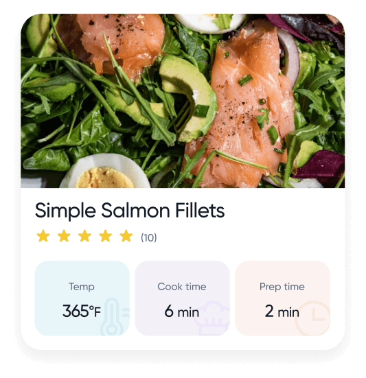 VeSync recipe app screen