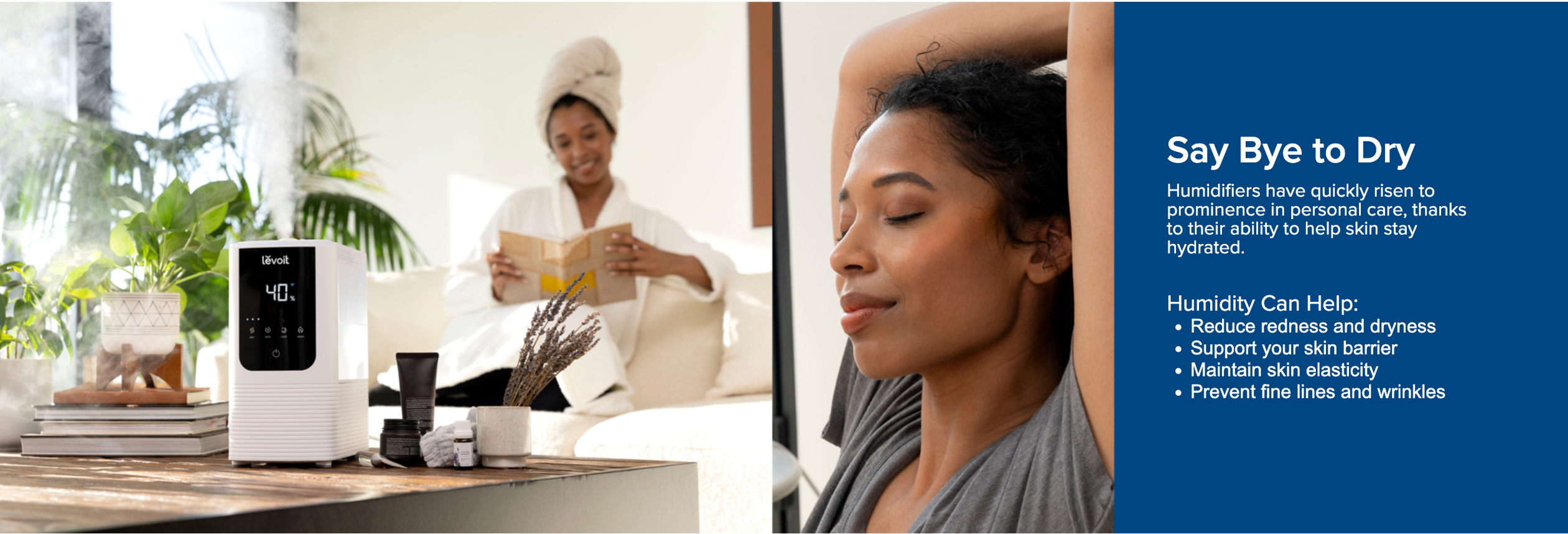 OasisMist 450S תמונה של אישה נהנית ליד המכשיר