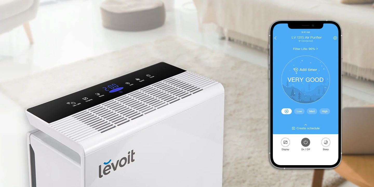 Levoit LV-PUR131S Smart WiFi Air Purifier for Home with True HEPA Filter -  White 817915024263