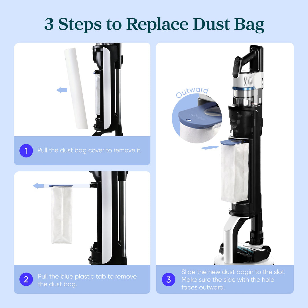 Levoit AERO Cordless Stick Vacuum Dust Bag Replacements - Set of 6 - Levoit