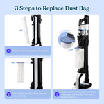 Levoit AERO Cordless Stick Vacuum Dust Bag Replacements - Set of 6 - Levoit