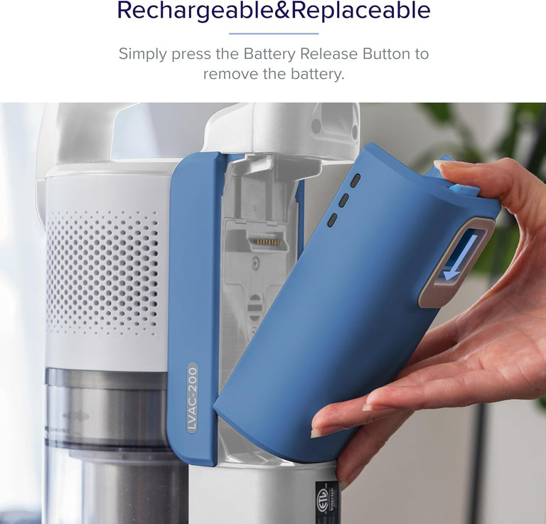 Levoit LVAC-200 Cordless Vacuum Replacement Battery (Blue) - Levoit LVAC-200 Cordless Vacuum Replacement Battery (Blue) - Levoit