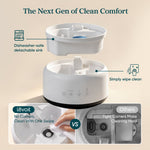 Levoit Neo 450 Humidifier: Dishwasher-safe detachable sink, easy one-swipe cleaning, no dead corners for hassle-free hygiene maintenance.