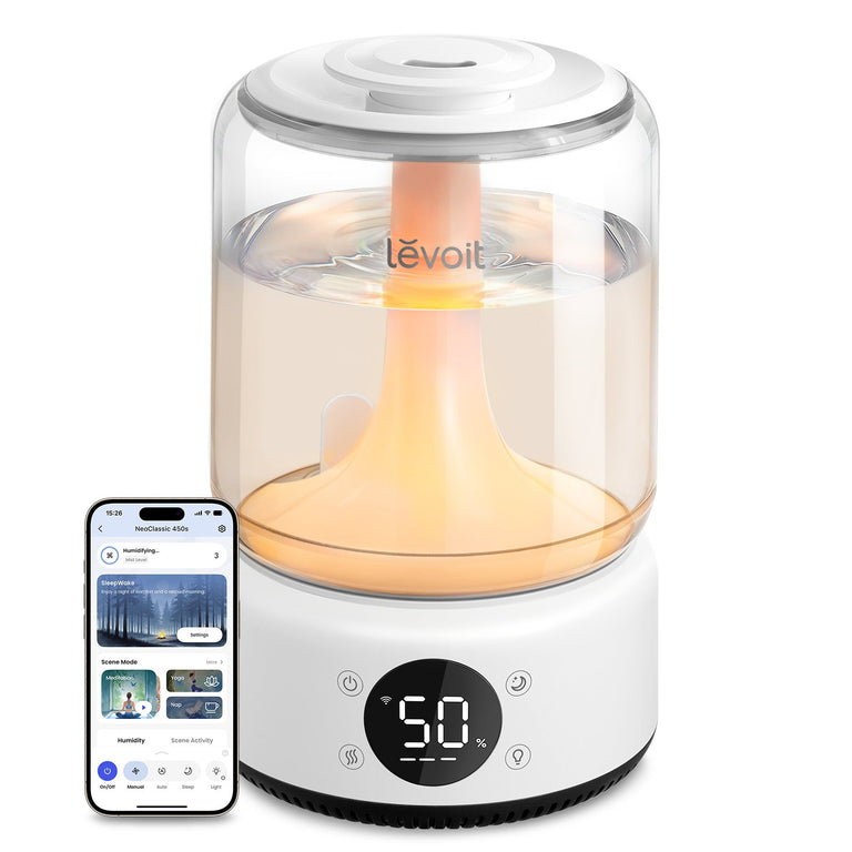 LEVOIT Neo 450S Smart Humidifier – 4.2L, APP & Voice Control, 42H Runtime, Scene Mode - LEVOIT Neo 450S Smart Humidifier – 4.2L, APP & Voice Control, 42H Runtime, Scene Mode - Levoit