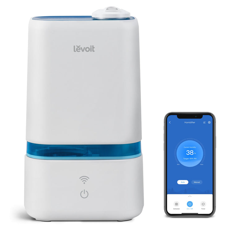  LEVOIT Humidifiers for Bedroom Large Room Home, (6L) Cool Mist  Top Fill Essential Oil Diffuser for Baby & Plants, Smart App & Voice  Control, Rapid Humidification & Auto Mode - Quiet
