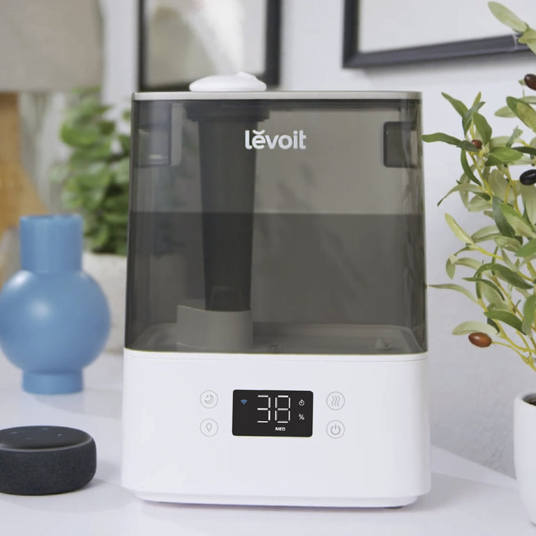  LEVOIT Smart Cool Mist Top Fill Humidifiers for Bedroom with  Sensor, Auto Humidity Setting , APP & Voice Control, Essential Oil  Diffuser, Ultra Quiet Operation, Super Easy Top Fill, 3L, White 